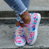 2021 New Casual Graffiti Ladies Lace Up Female Sneakers Casual Summer Spring for Men Women Shoes Brand Mixed