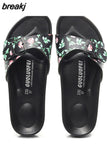 New Summer Women Beach Slipper Shoe Casual PU Leather Men Outdoor Fashion Clogs Slides