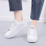 White Shoes Women's Spring Ins Trendy Shoes Street Shot Korean Version Of The Net Thick-Soled Leather Casual Board