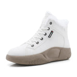 Breakj Top Small White Shoes 2024 Winter New Add Velvet Versatile Student Cotton Shoes High Tide Thick Platform Casual Bread Shoes