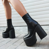 Women Ankle Boots 2023 Winter Brand Design Great Quality Gothic Style Comfy Cool Street Women Shoes Boots Big Size