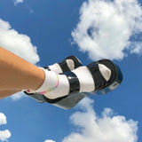 2023 Summer Woman Sandals Plus Size 43 High Platform Gothic Cosplay Wedges Comfy Woman Mules Shoes Outstoor
