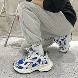 Black Platform Sneakers Women's Shoes Casual Lace-up Platform Shoes Women Beige Sneakers Leather Vulcanized