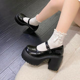 Quality Rubber Sole Japanese Style Platform Lolita Shoes Women Vintage Soft Sister Girls Shoes School mary jane shoes