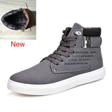 2021 Hot Men Shoes Fashion Warm Fur Winter Men Boots Autumn Leather Footwear For Man New High Top Canvas Casual Shoes