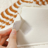 Soft Women Men Boots Down Warm Plush Ankle Snow Female Thick Boots Shoes Couple Toddler Indoor Home Fur