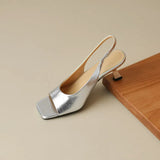 Breakj Fine Heel New Sandals 2025 Summer Women's Shoes After Stumbling Korean Version Of Simple Fashion High