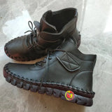 Breakj Velcro Short-Tice Cotton Shoes Female Hand-Slit Suture Thick Sole Plus Velvet Hair High-Top Single Shoes