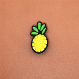 Sale 1pcs Food Series Shoe Charms Carrot Shoe Buckle Accessories Pineapple Shoe Decorations fit Croc JIBZ Kid's X-mas