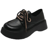 Woman Flats Shallow Mouth Dress Basic PU Rubber Med Shoes Woman Flats Shallow Mouth Dress Med PU