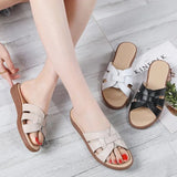 Slippers Women Summer Slides Open Toe Flat Casual Shoes Leisure Sandal Female Beach Flip Flops Big Size