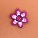 Sale 1 pcs Original Shoe Charms Rhinestone Flower Garden Shoe Buckle Accessories Decorations Fit for Croc JIBZ Kids