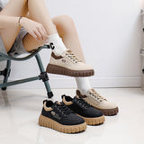 Breakj White Shoes Female 2025 Spring New Student Korean Version Ins Fashionable Versatile Platform Plate Shoes Spring And Autumn Leisure Shoes XQ