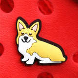 Shoe Buckle Accessories Novel Cute Labrador Corgi Dachshund Shoes Decoration Jibz for Croc Charms Bracelets Kids
