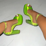 Dropship 2023 Summer Platform Woman Shoes Sandals Office Lady Cute Elegant High Heeled Women Sandals Shoes Big Size