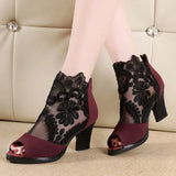 Mesh Peep Toe Sandals Sexy Heels Single Shoes Women Shoes In Europe America 2020 Spring Summer Pumps Gauze