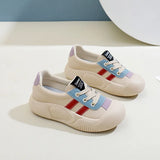 Breakj 2025 Small White Shoes New Korean Version Ins Female Student Platform Increased Sports Board Shoes Casual Shoes