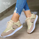Breakj Shoes Women's Spring New Large-Size Thick-Bottomed Casual Low-Help