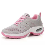 Sneakers Fashion Casual Shoes Summer Air Cushion Mesh Female Shoes Comfortable Breathable Heightening Sneakers for