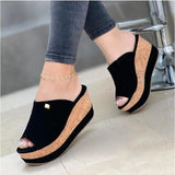 021 New Women Wedges Platform Sandals Peep Toe Fashion Casual Shoes Sandals Femmes Zapatillas Mujer Casa Sapatos Femininos