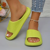 Women's Platform Cloud Slippers Eva Soft Sole Pillow Slides Woman Non Slip Bathroom Home Slippers Women Summer Beach Flip