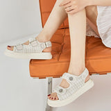 Size 35-40 Women Wedges Sandals Luxury Brand Medium Heels Summer Shoes For Women 2023 Fashion Platform Sandal