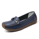 Breakj Size Women's Shoes New Soft-Soled Bean Shoes Women's Leisure Flat Shoes Light Feet Mother Shoes