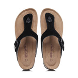 New Summer Women Beach Shoe Casual Cork PU Leather Slippers Men Outdoor Fashion Flip Flops