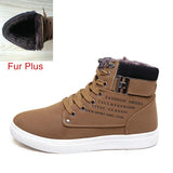 2021 Hot Men Shoes Fashion Warm Fur Winter Men Boots Autumn Leather Footwear For Man New High Top Canvas Casual Shoes