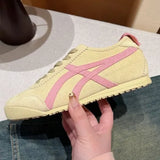 Breakj New Flat Shoes Daily Commute Single Shoes Sweet Simple Tie Splicing Sports Casual Shoes