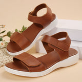 Breakj And Large-Size Low-Heeled Sandals 2025 Summer New Shoes Roman Beach Word Women