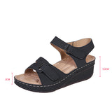 Breakj New Large-Size Fish Mouth Casual Sandals Hot Roman Wind Sandals Women Wear Magic