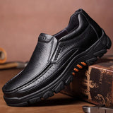 Leather Shoes Men Loafers Soft Cow Leather Men Casual Shoes 2023 New Male Footwear Black Brown