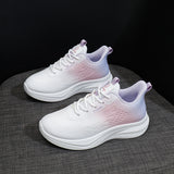 Breakj 2025 New Korean Version Breathable Flying Weaver Female Shoes Ins Tide Students Running Sports Shoes Casual Shoes