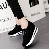 Women's Shoes Spring Han Version Of The Slope Heel Shoes Lefu Shoes Women's High Casual