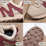 Breakj Han Han And Velvet Dad Shoes 2024 Winter New Street Shot Female Student Running Sneakers