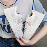 Board Shoes Female 2023 Summer New Platform Platform Students Spell Color Increased Show Thin Leisure Sports Small White