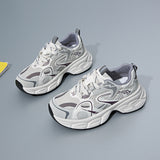 Breakj Korean Version Of The New Dad Shoes Female 2025 Spring Student Running Sports Platform Increased Casual Shoes Female KT