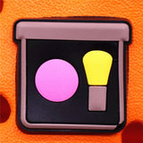 Sale 1pcs Cosmetic Style Shoe Charms Accessories Perfume Nail Polish Rouge PVC Croc jibz Buckle for Kids Party Xmas