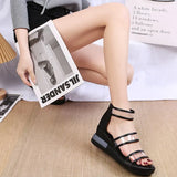 Drop Shipping 2022 New Summer PVC Sandals Platform Women Chunky Heel Outside Feet Shoes Summer Back Zipper High