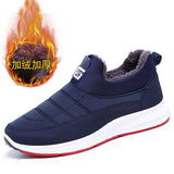 Boots Women Shoes Warm Plush Fur Ankle Boots Winter Female Slip On Flat Casual Shoes Waterproof Women
