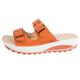 Women Wedge Sandals Premium Orthopedic Open Toe Sandals Anti-slip Casual Women's Sandals Genuine Summer Flats