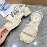 Breakj Sandals Women 2025 Summer New Korean Version Of Thick Soles To Increase The Breathable Sandals Are Not Tired Roman