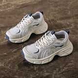 Breakj Korean Version Of The Thick Platform Dad Shoes Spring 2025 New Street Shot Student Running Sneakers Increased Casual KT