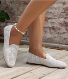 Breakj Summer New Large-Size Round Head Flat-Soled Single Shoes Women Shallow Sports Style Casual Shoes