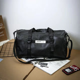 Version Of Large Capacity Luggage Bag Independent Shoes Portable Travel Bag Couples Pure Color Travel Bag Direct