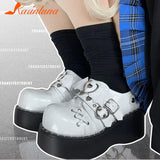 High Heels Y2k Shoes 2023 Summer Hot Star Graffiti Women Shoes On Platform Punk Gothic Lolita Mary Jean Platform