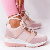 Spring Autumn Women Casual Walking Shoes Height Increasing Sport Wedge Shoes Air Cushion Comfortable Sneakers Zapatos De