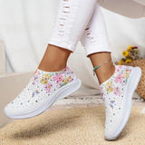 Breakj Women's Shoes Spring Breathable Sports Casual Shoes Water Drill Rainbow Shiny Flying Shoes Thick-Soled Running Women's
