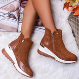 Winter Snow Boots Women Winter Shoes Zip Warm Plush for Cold Winter Fashion Women's Boots Sweet Ladies Brand Ankle
